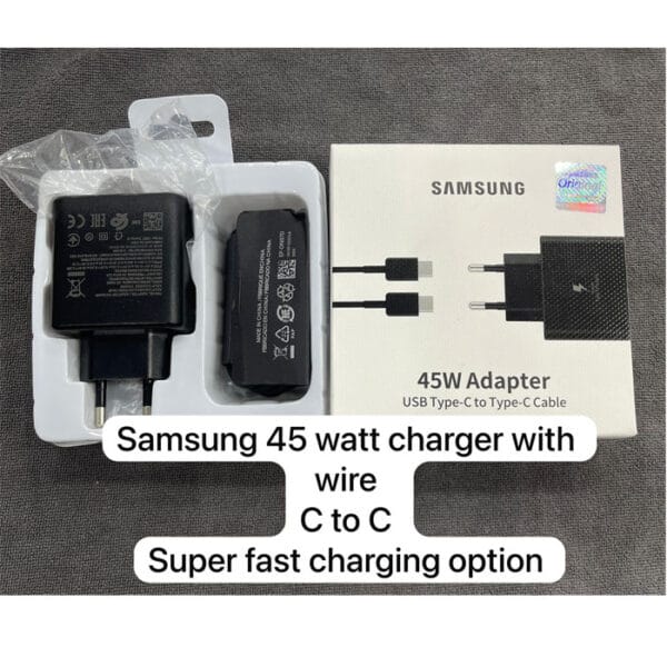 Orignal Samsung 45W USB-C Super Fast Charging Wall Charger